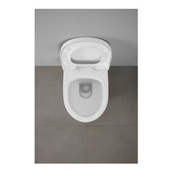 Duravit WC-Sitz D-shaped m Abs, abn., 45,7cm, Uni, Scha. ES, we.