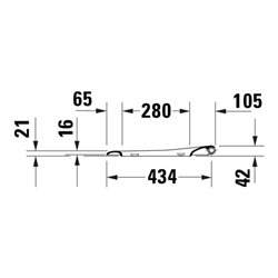 Duravit WC-Sitz D-shaped m Abs, abn., 45,7cm, Uni, Scha. ES, we.