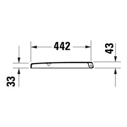 Duravit WC-Sitz D-shaped m Abs, abn., 45,7cm, Uni, Scha. ES, we.