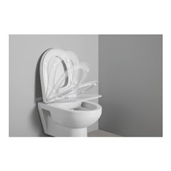 Duravit WC-Sitz D-shaped m Abs, abn., 45,7cm, Uni, Scha. ES, we.
