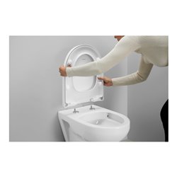 Duravit WC-Sitz D-shaped m Abs, abn., 45,7cm, Uni, Scha. ES, we.
