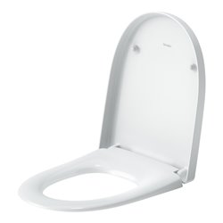 Duravit WC-Sitz D-shaped m Abs, abn., 45,7cm, Uni, Scha. ES, we.
