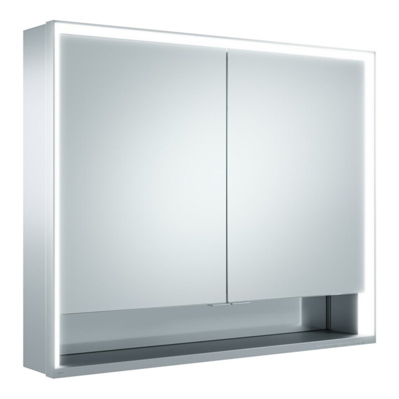 Keuco Spanplattenschraube kurze Türen Royal Lumos 90x73,5x16cm, m Abl, WV, Hz, si-elox