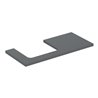 Geberit Waschtisch-Platte One 105x3x47cm, lava/lackiert ma, Ausschn li