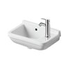 Duravit Handwaschbecken Starck 3 40x26cm, HL re, m ÜL, Hahnlochbank, weiß