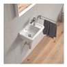 Duravit Handwaschbecken Starck 3 40x26cm, HL re, m ÜL, Hahnlochbank, weiß
