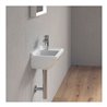 Duravit Handwaschbecken Starck 3 40x26cm, HL re, m ÜL, Hahnlochbank, weiß
