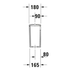 Duravit Spülkasten Me by Starck 39,5x18cm, 6/3 l, Anschl. unt li, weiß