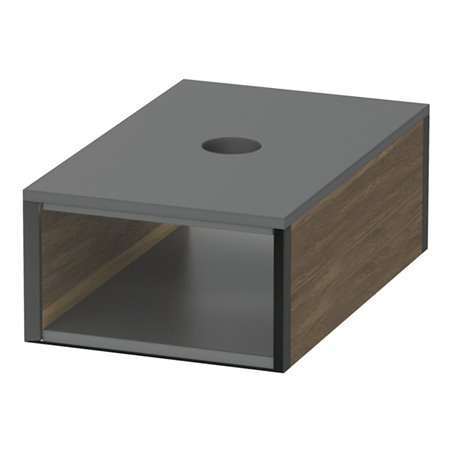 Duravit Box XSquare 10x16cm, f Spanplattenschraube, m D., Nussbaum massiv