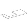 Geberit Waschtisch-Platte One 105x3x47cm, Eiche/Mela Holz, Ausschn li