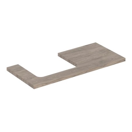 Geberit Waschtisch-Platte One 105x3x47cm, N hick./Mela Holz, AS li