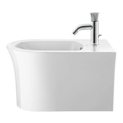 Duravit Wand-Bidet White Tulip 37x54cm, m HL, ÜL, Hahnlochbank, weiß