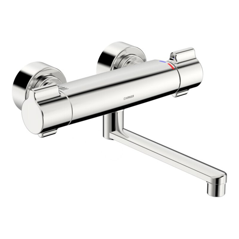 Hansa WT-Thermostat-Armatur HANSACLINICA Wandmontage, Ausladung 285mm, chrom