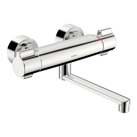 Hansa WT-Thermostat-Armatur HANSACLINICA Wandmontage, Ausladung 285mm, chrom