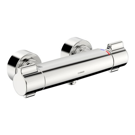 Hansa Dusch-Thermostat HANSACLINICA AP, für Wandaufbau, chrom