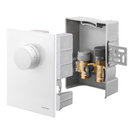 Oventrop Temperaturregler Unibox TQ-RTL weiß, für Raum- und Rücklauf