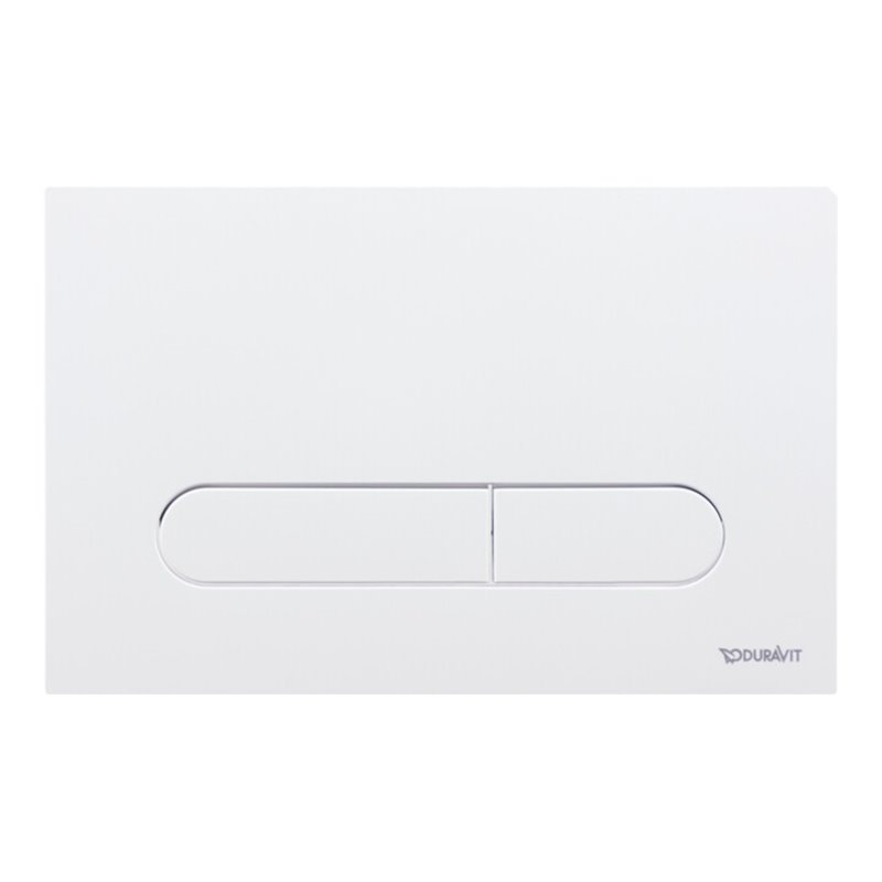 Duravit Betätigungsplatte DuraSystem aufgeset., mech., für WC Bet 100, weiß
