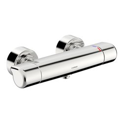 Hansa Dusch-Thermostat HANSACARE AP, S-Anschlüsse verdeckt, chrom
