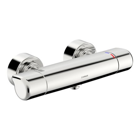 Hansa Dusch-Thermostat HANSACARE AP, S-Anschlüsse verdeckt, chrom