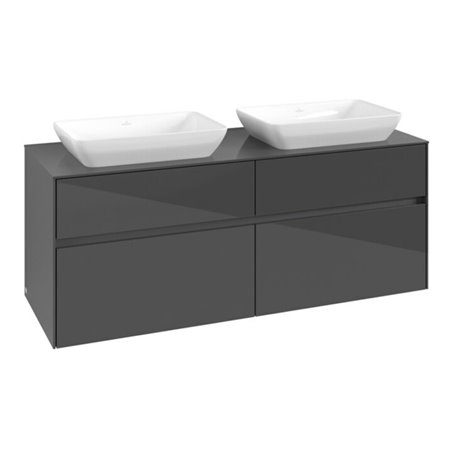 Hoesch Zubehör Glasverkleidung schwarz Ecke WW iSensi Sechseck 2050x900