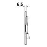 Duravit Betätigungsplatte DuraSystem aufgeset., mech., f WC Bet 100, ch hgl