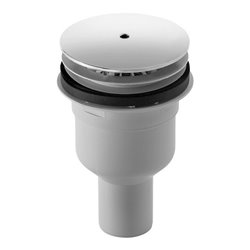 Duravit Duschwannenablauf PuraVida d 9cm, Abgang senkrecht, weiß