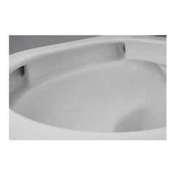 Duravit Wand-WC, Tiefspüler Set HygFlush Me by Starck m WC-Sitz, weiß Seidenmatt Hygieneglaze