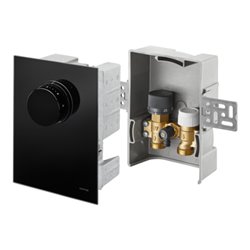 Oventrop Rücklauftemperaturregelung Unibox T RTL ESG sw, m Vtl., Thermostat u RL-Temp.-Begr.