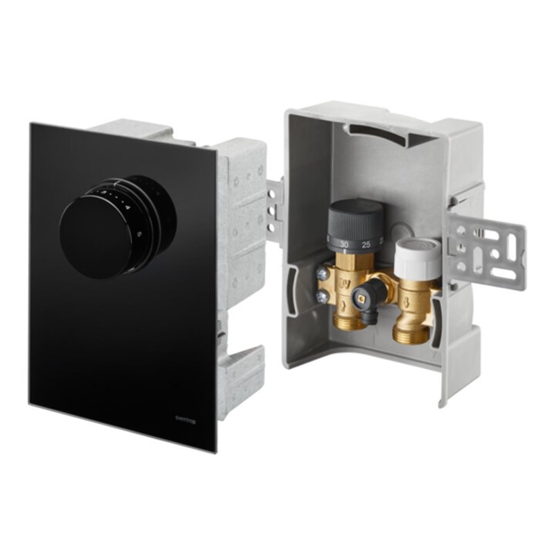 Oventrop Rücklauftemperaturregelung Unibox T RTL ESG sw, m Vtl., Thermostat u RL-Temp.-Begr.