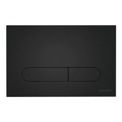 Duravit Betätigungsplatte DuraSystem aufgesetzt, für WC Beta, schwarz matt