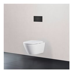 Duravit Betätigungsplatte DuraSystem aufgesetzt, für WC Beta, schwarz matt