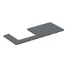 Geberit Waschtisch-Platte One 120x3x47cm, lava/lackiert ma, Ausschn li