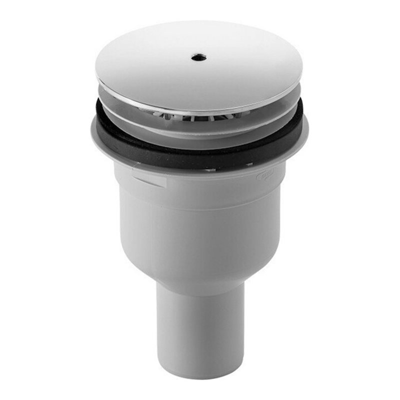 Duravit Duschwannenablauf PuraVida d 9cm, Abgang senkrecht, chrom