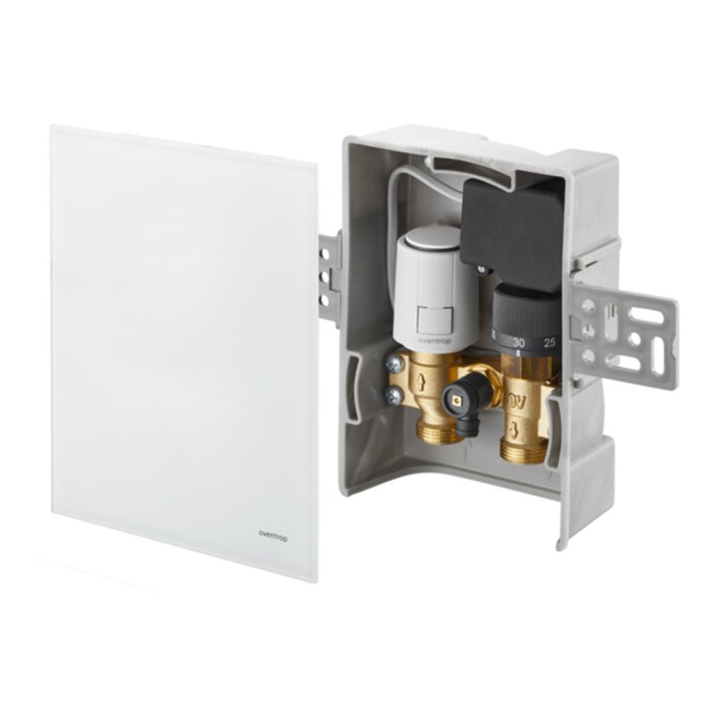 Oventrop Temperaturregelung UniboxT-RTL R-Tronic ESG weiß, für Raum und Rücklauf