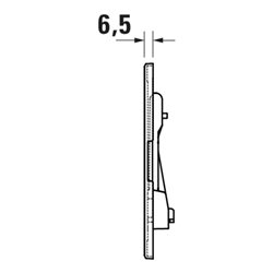 Duravit Betätigungsplatte DuraSystem aufgesetzt, für WC Beta, weiß