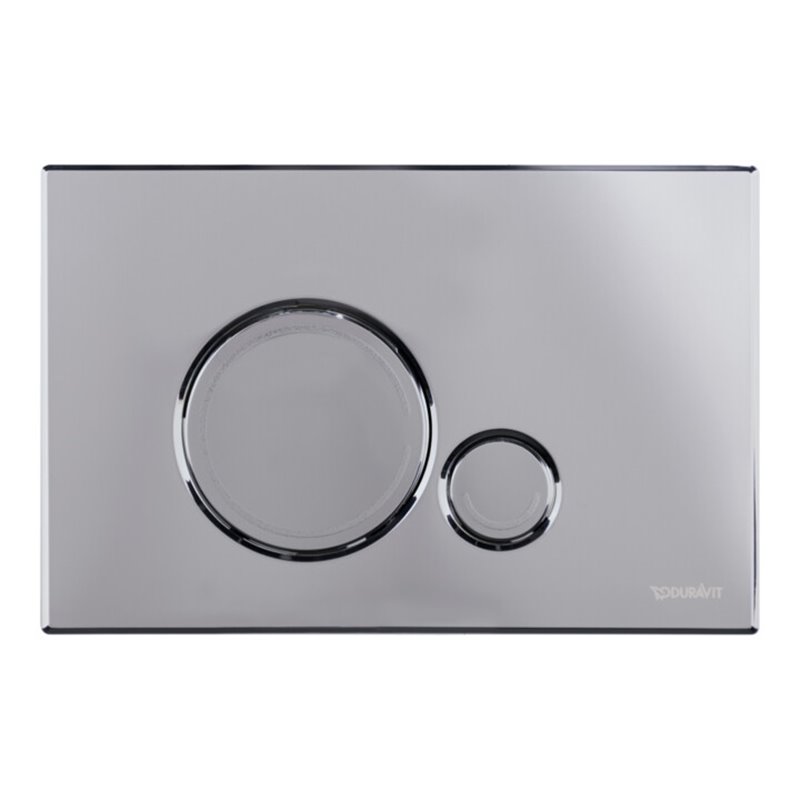 Duravit Betätigungsplatte DuraSystem aufgesetzt, für WC Beta, chrom hochglanz