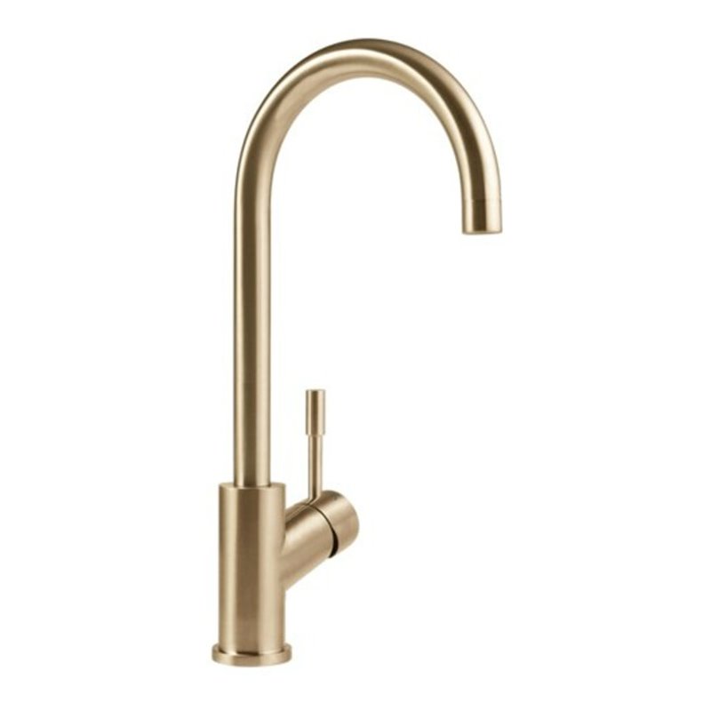 V&B Spültisch-Einhebelmischer Umbrella 16 l/m., flex. Anschlussschläuche, gold