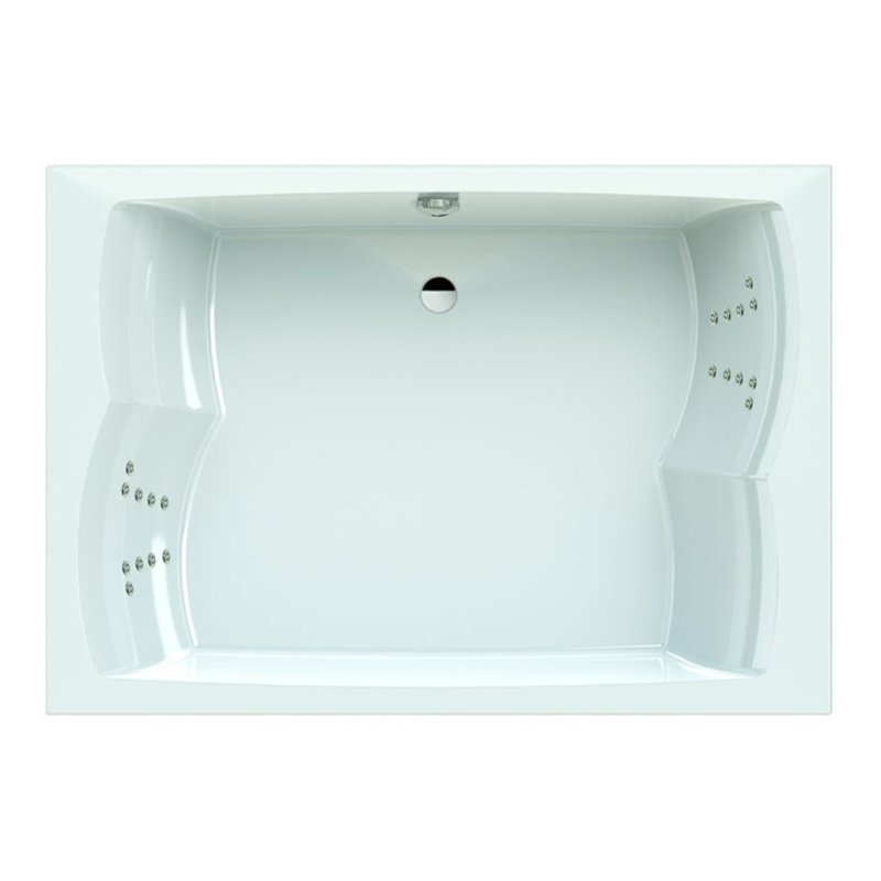 Hoesch Whirlpool Largo 3692&Tergum for 2 Whirl weiß/verchromt/Motor re./li.