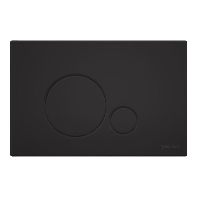 Duravit Betätigungsplatte DuraSystem aufgesetzt, für WC Beta, schwarz matt