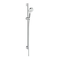 hansgrohe Brause-Set Crometta EcoSmart 9 l/min, weiß/chrom, 959mm Brausestange