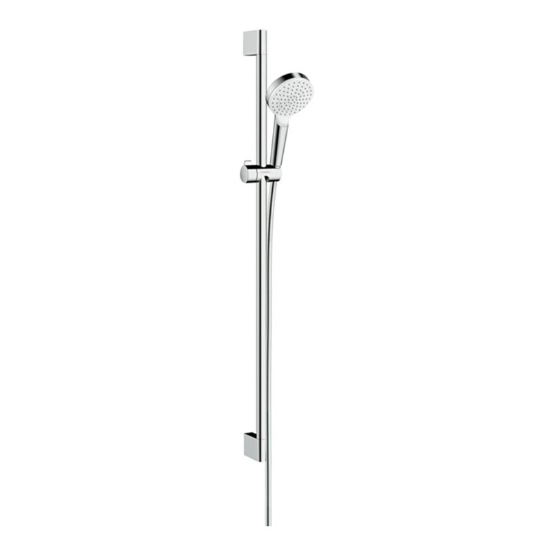 hansgrohe Brause-Set Crometta EcoSmart 9 l/min, weiß/chrom, 959mm Brausestange