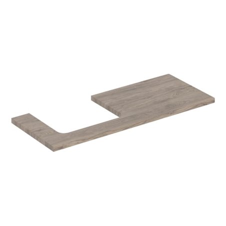 Geberit Waschtisch-Platte One 120x3x47cm, N hick./Mela Holz, AS li