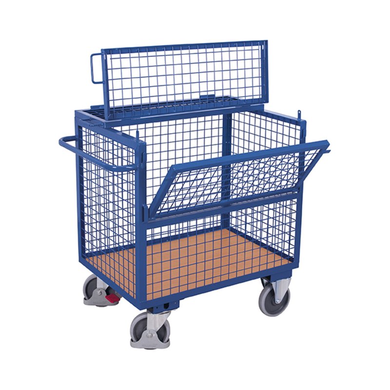 VARIOfit Drahtkastenwagen mit Deckel fest verschweißt 800405