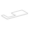 Geberit Waschtisch-Platte One 120x3x47cm, greige/lackiert m, AS li