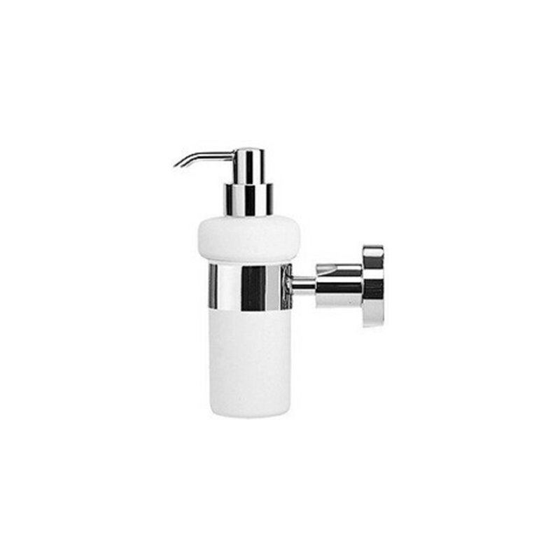 Duravit Seifenspender D-Code chrom, 6,9x14,5cm, Glas weiß matt