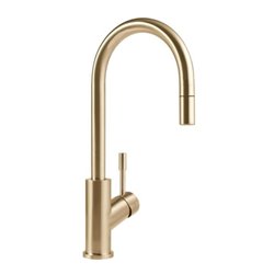 V&B Spültisch-Einhebelmischer Umbrella Flex 11,5 l/min, ausziehbar, gold