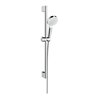 hansgrohe Brause-Set Crometta EcoSmart 9 l/min, weiß/chrom, 669mm Brausestange