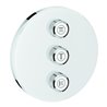 Grohe Fertigset Grohtherm Smartcontrol moon white, rund, UP-Ventil 3-fach
