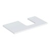 Geberit Waschtisch-Platte One 90x3x47cm, w/lack. ma, Ausschnitt rechts