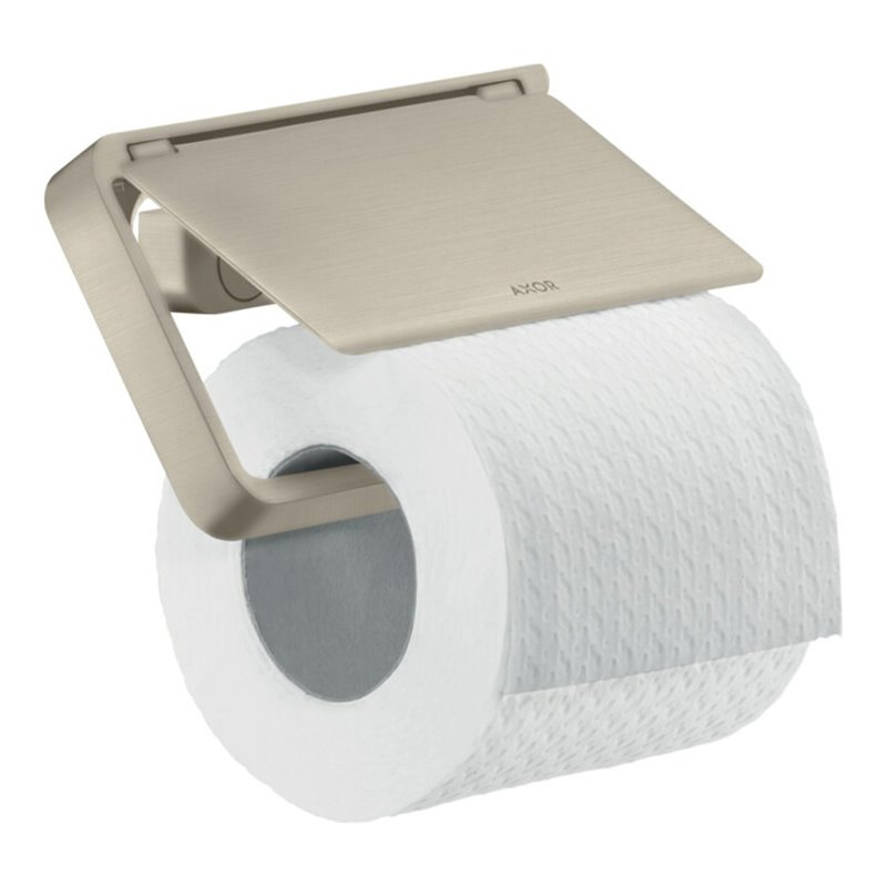 hansgrohe Papierhalter Axor universal mit Deckel, Metall, brushed nickel